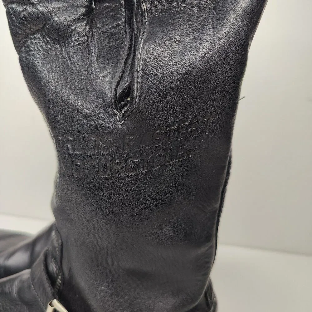 Triumph x Paul Smith Waxed Roughout Engineer Boots Size 10 Made In Italy